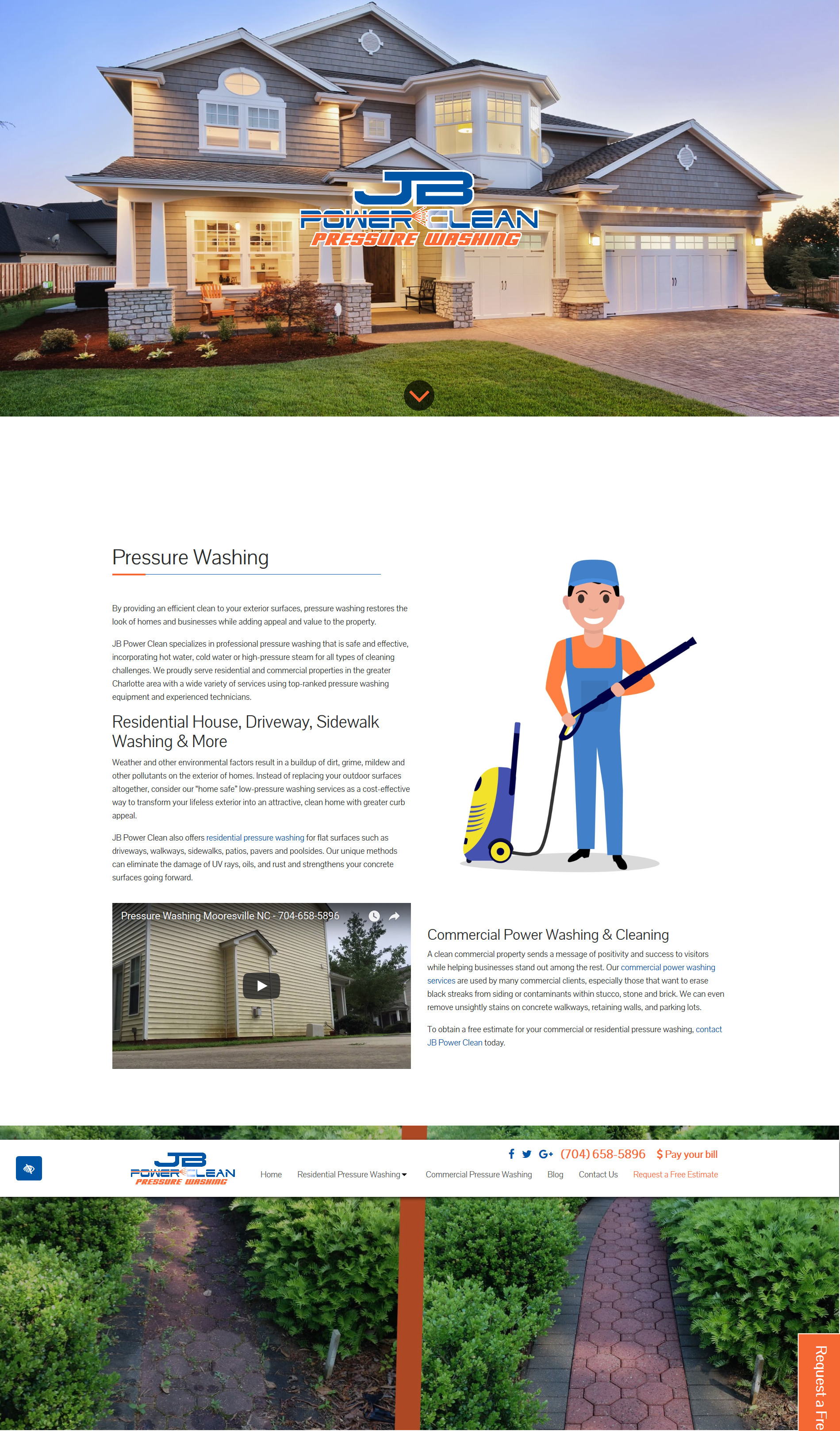 JB Power Clean Named 2018 Top Customer Rated Charlotte Pressure Washing